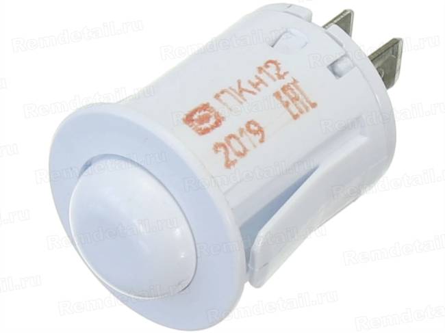 Кнопка подсветки ПКН-12 белая для духовки Gefest King Flama Лысьва